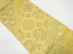 鳳凰に華紋・花唐草模様織出し袋帯